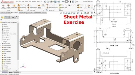 sheet metal design practice pdf|sheet metal drawing exercises pdf.